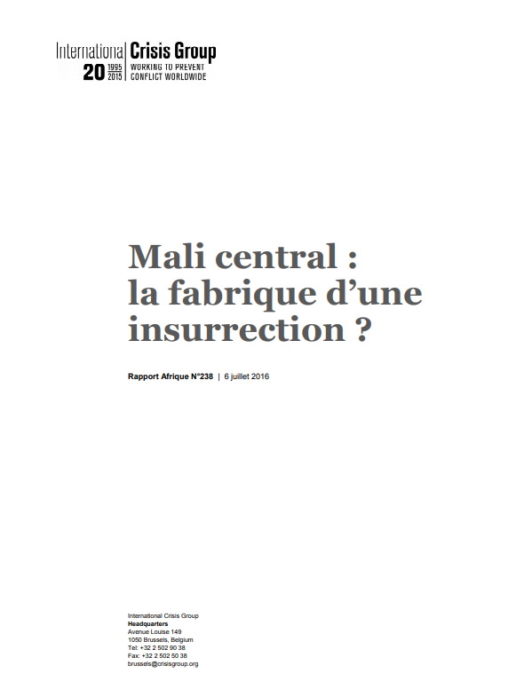 Thumbnail Central Mali:  the factory of a insurrection?