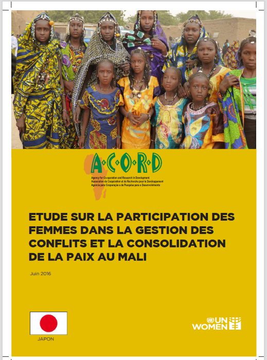 Thumbnail Study on women’s participation in conflict management and peace-building in Mali