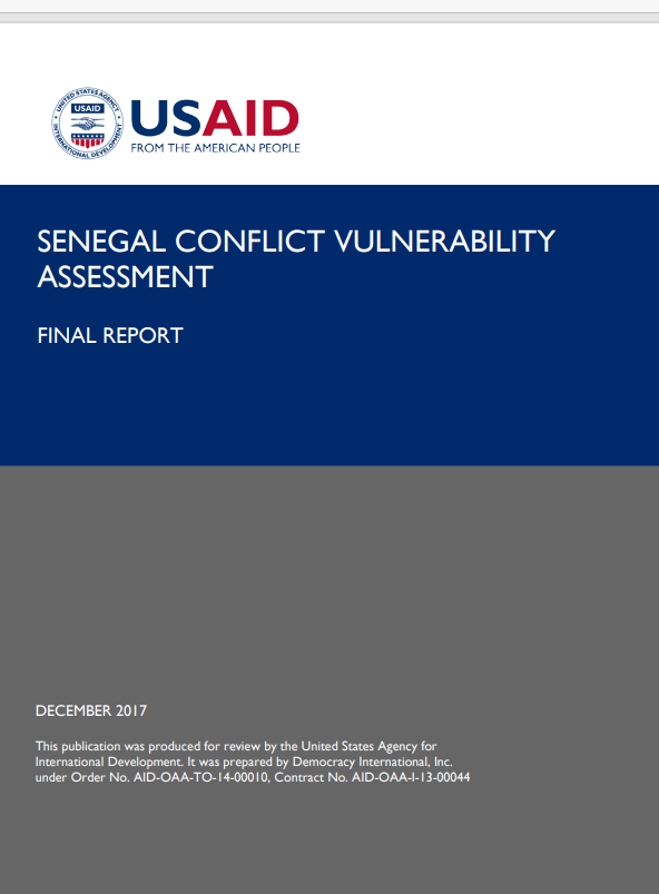 Thumbnail Senegal Conflict Vulnerability Assessment