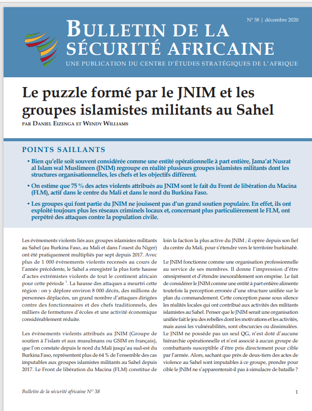 Thumbnail The puzzle formed by the JNIM and militant Islamist groups in the Sahel