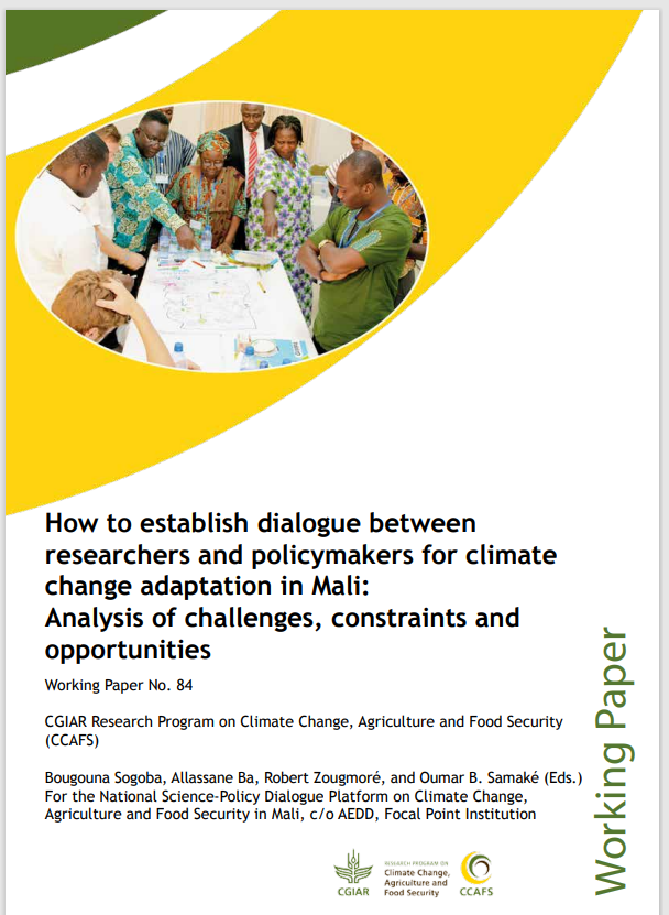 Thumbnail How to establish dialogue between researchers and policymakers for climate change adaptation in Mali