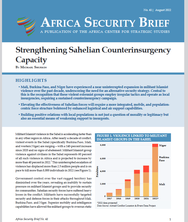 Thumbnail Strengthening Sahelian Counterinsurgency Capacity