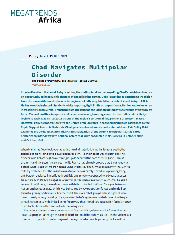Thumbnail Chad Navigates Multipolar Disorder. The Perils of Playing Geopolitics for Regime Survival