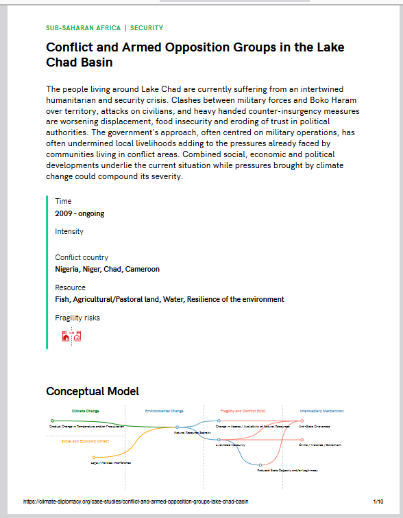 Thumbnail Conflict and Armed Opposition Groups in the Lake Chad Basin