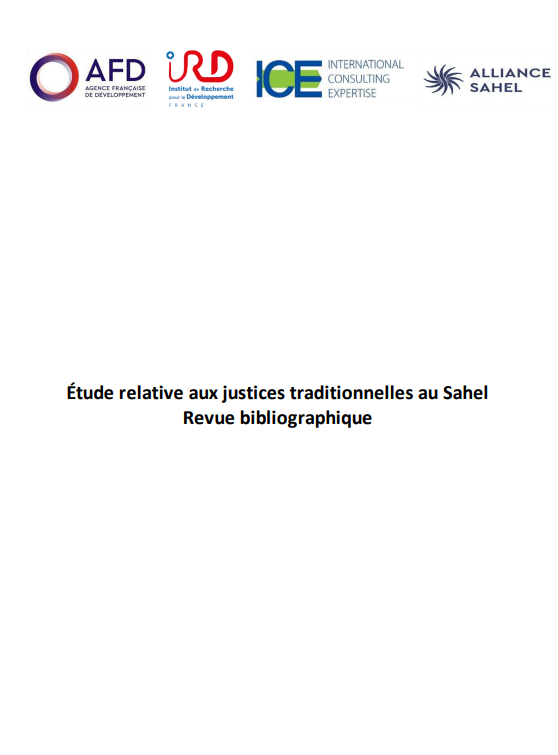 Miniature Etude PASAS relative aux justices traditionnelles au Sahel Revue bibliographique