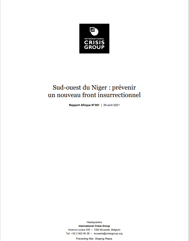 Miniature Sud-ouest du Niger : prévenir un nouveau front insurrectionnel