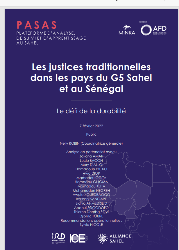 Miniature Les justices traditionnelles dans les pays du G5 Sahel et au Sénégal : le défi de la durabilité