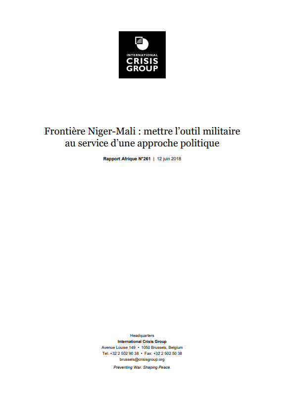 Miniature Frontière Niger-Mali : mettre l’outil militaire  au service d’une approche politique