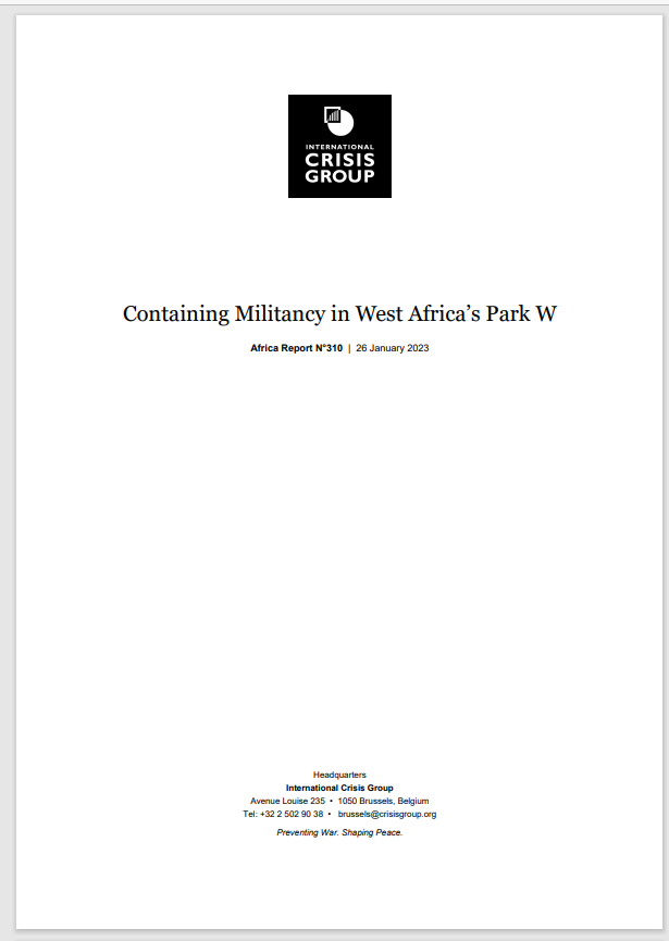 Miniature Containing Militancy in West Africa’s Park W