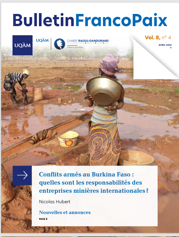 Miniature Conflits armés au Burkina Faso : quelles sont les responsabilités des entreprises minières internationales ?
