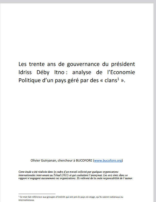 Miniature Les trente ans de gouvernance du président Idriss Déby Itno : analyse de l’Economie Politique d’un pays