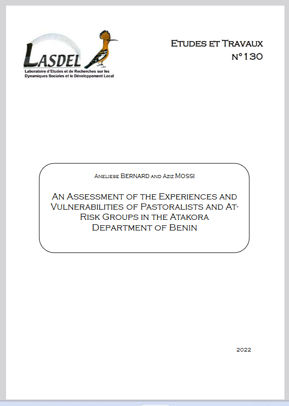 Miniature An Assessment of the Experiences and Vulnerabilities of Pastoralists and At- Risk Groups in the Atakora Department of Benin