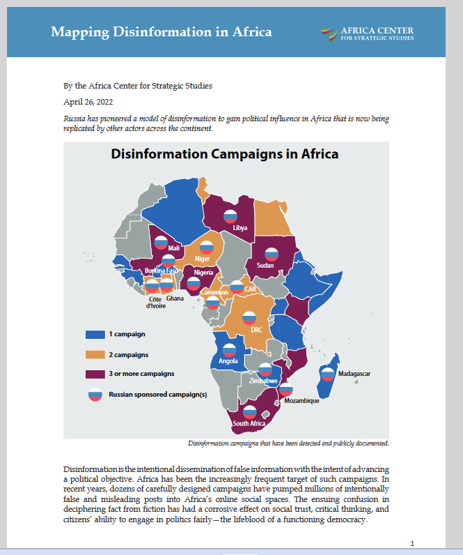 Miniature Mapping Disinformation in Africa