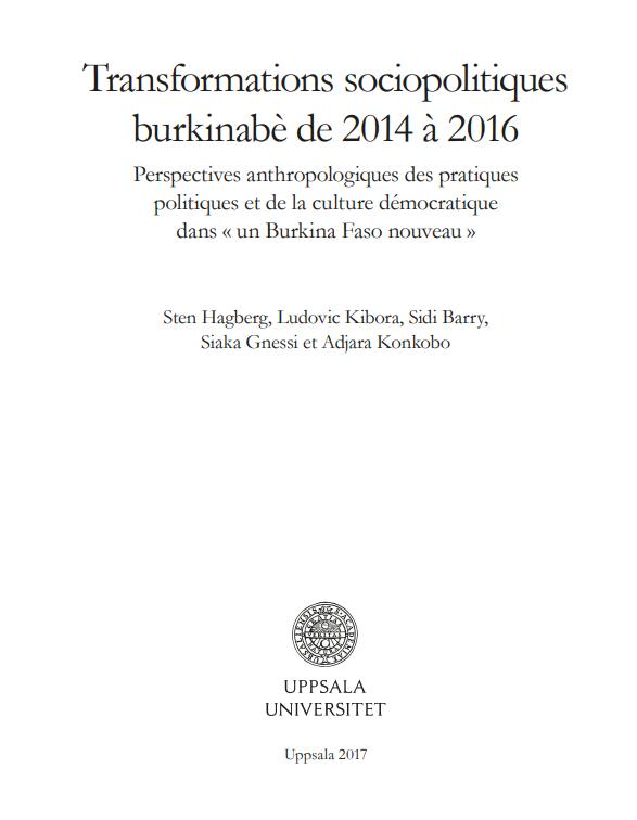 Miniature Transformations sociopolitiques burkinabe de 2014 à 2016