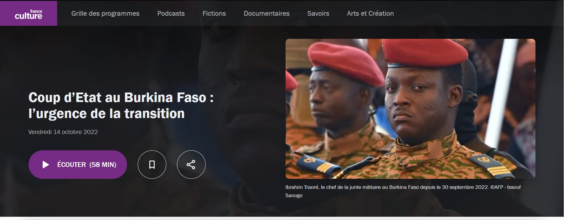 Miniature Coup d’Etat au Burkina Faso : l’urgence de la transition