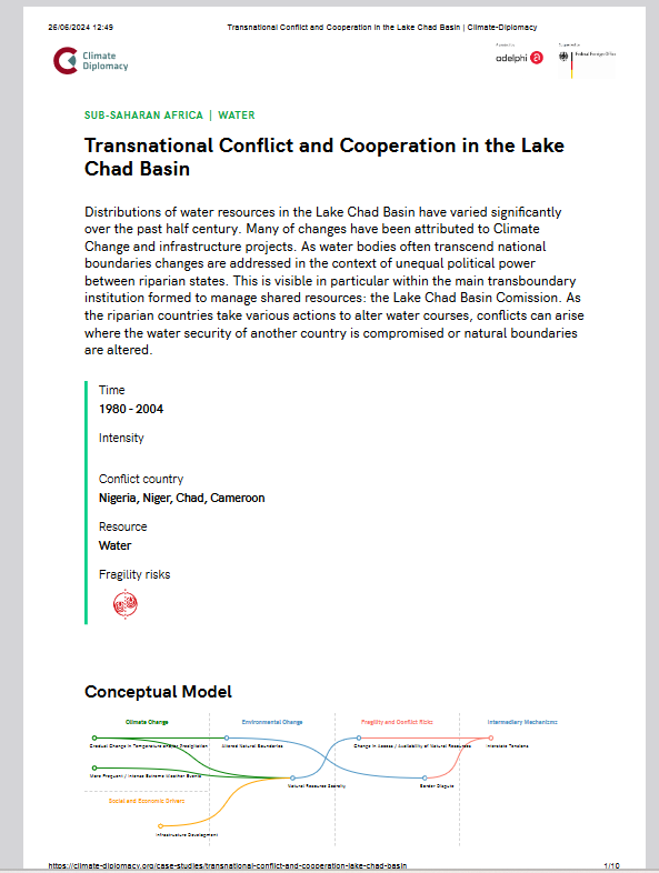 Miniature Transnational Conflict and Cooperation in the Lake Chad Basin